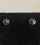 Bubble Stud Earrings- Hematite