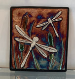 Raku Dragonfly Wall Art